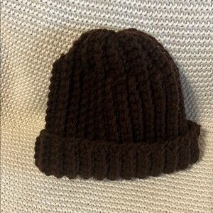 Child’s Cozy Brown Knit Beanie